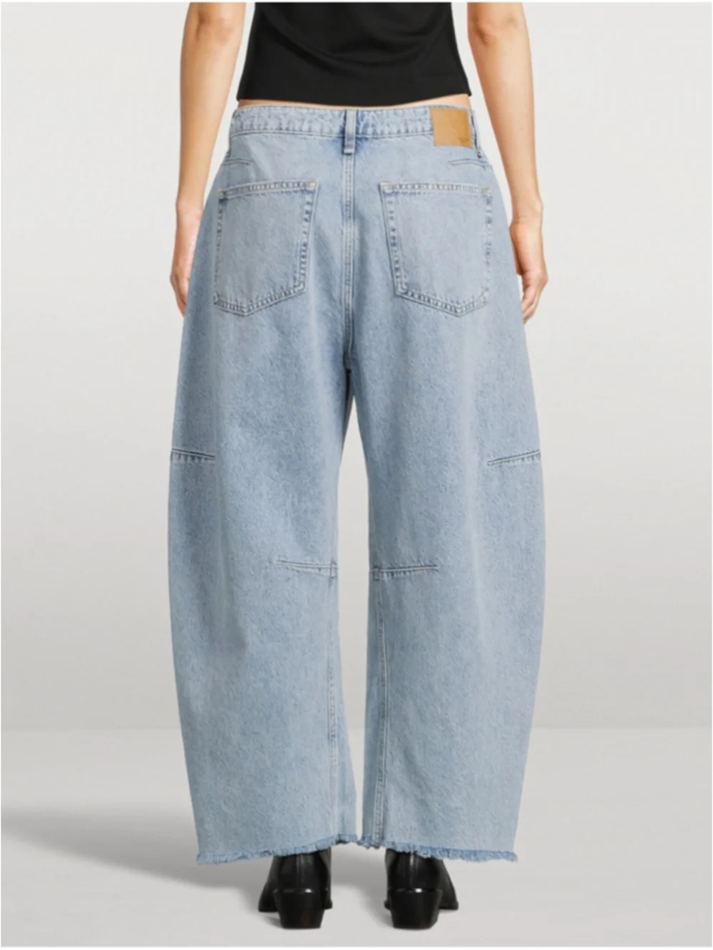Rag and Bone Charlie Panelled Frayed Jeans Size 27 - Picture 3 of 15